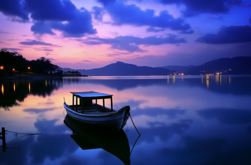 日月潭破晓时分,高清,摄影图,摄影图片,图片大全,摄影图免费下载